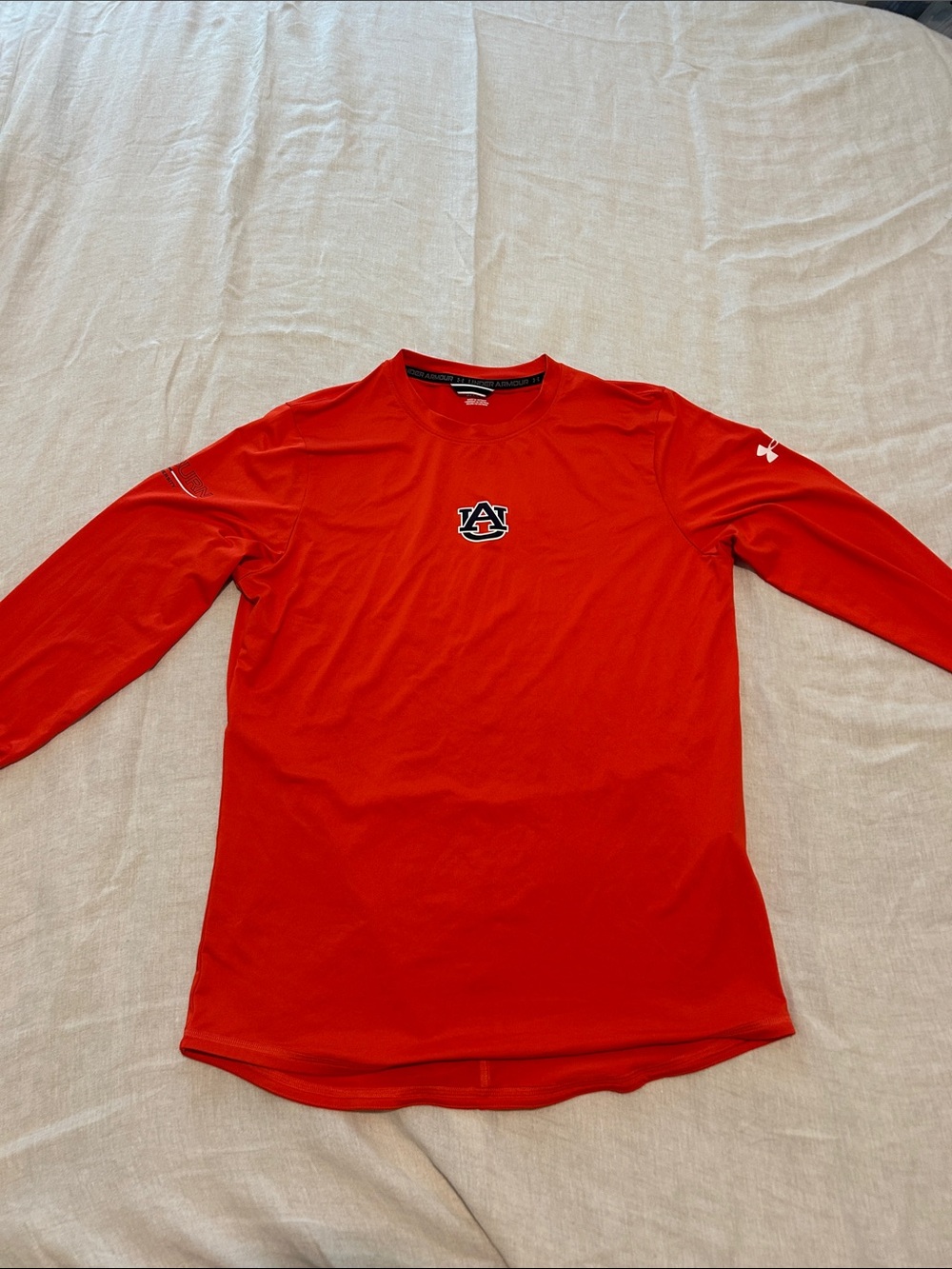 Under Armour Long Sleeve Auburn Logo Performance Tee